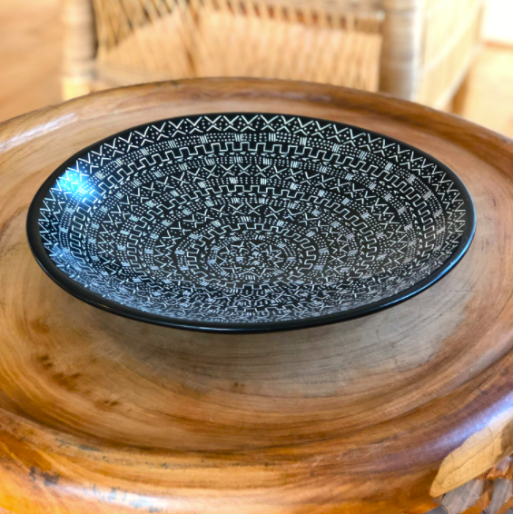 Soapstone Platter - 12" (Decorative Use Only)